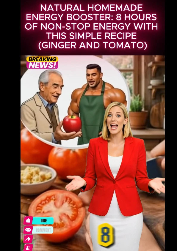 Natural homemade energy booster: 8 hours of non-stop energy with this simple recipe ginger and tomato cs